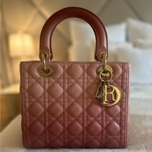 Medium Blush Ombré Dior Lady Bag